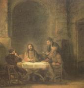 REMBRANDT Harmenszoon van Rijn The Supper at Emmaus (mk05) oil painting